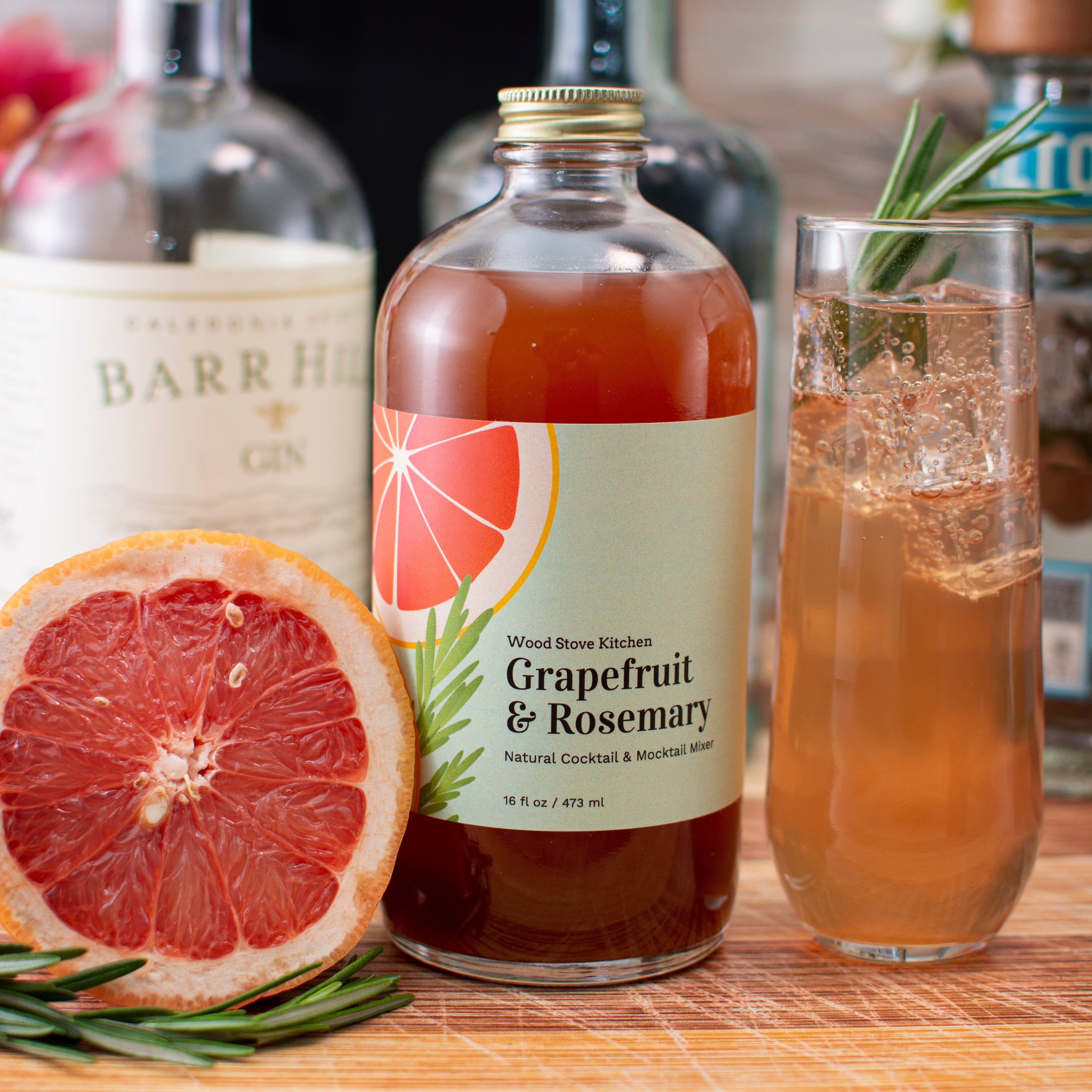 Grapefruit & Rosemary Cocktail-Mocktail Mixer, 16 fl oz
