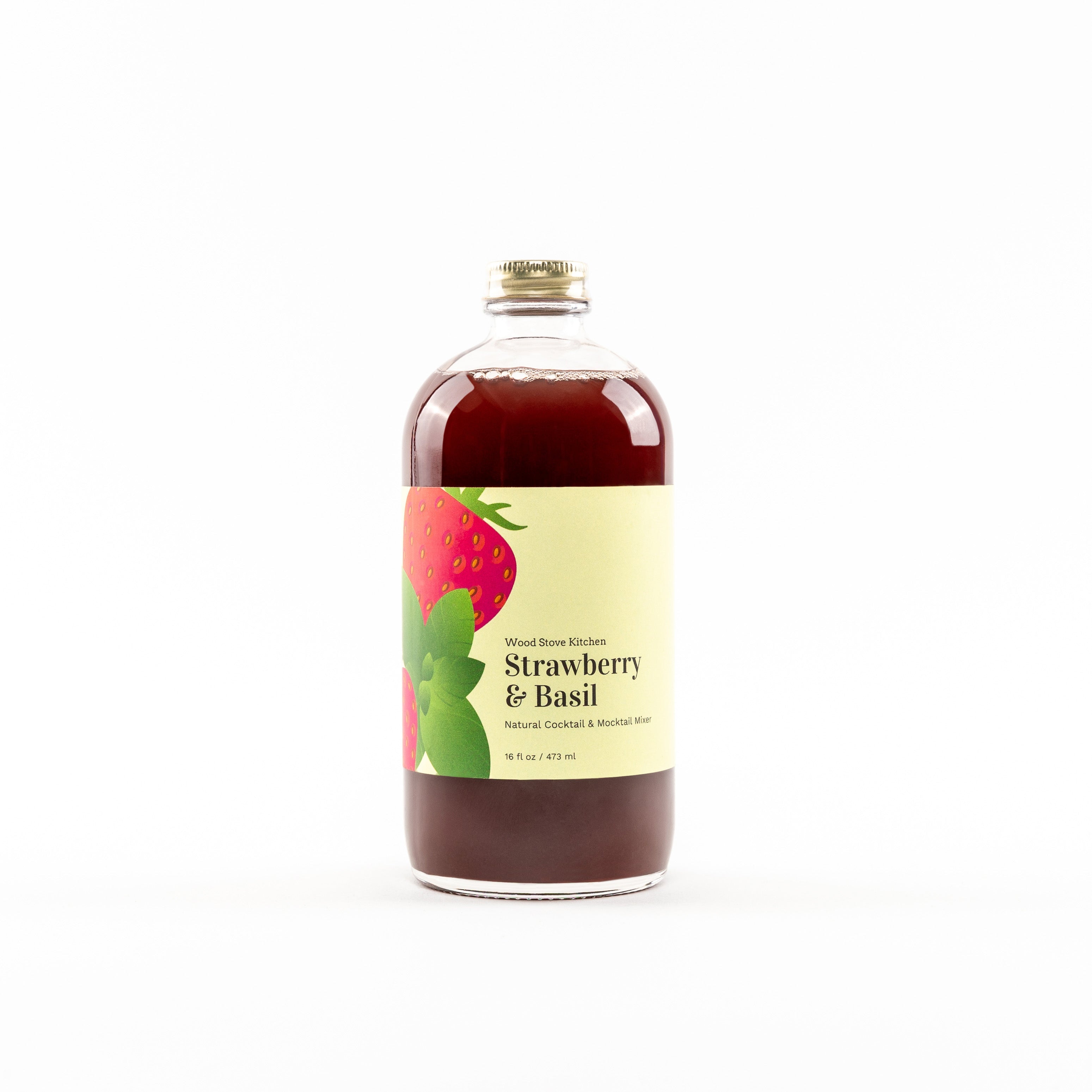 Strawberry & Basil Cocktail-Mocktail Mixer, 16 fl oz